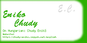 eniko chudy business card